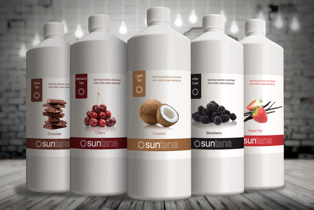 3 x 1000ml Pack' Suntana Spray Tan Solution Choose any 3 x