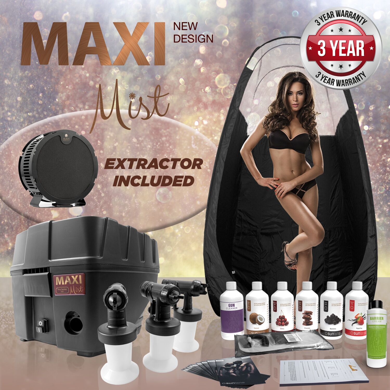 Maximist Pro TNT 'Deluxe'- Tanning Kit with Extractor Maximist Pro TNT 'Deluxe'- Tanning Kit with Extractor