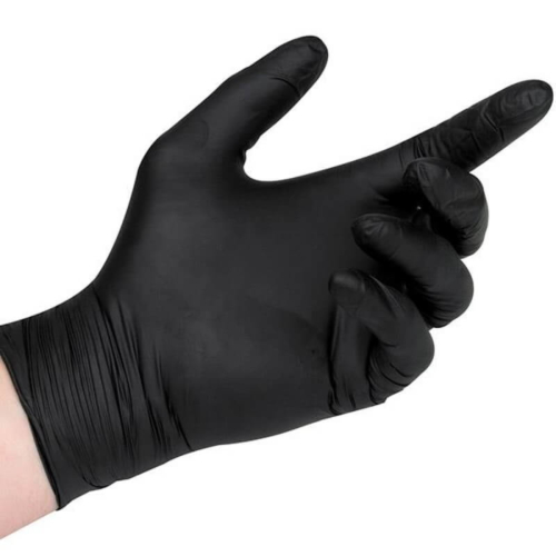 Black Nitrile Powder Free Gloves (100)
