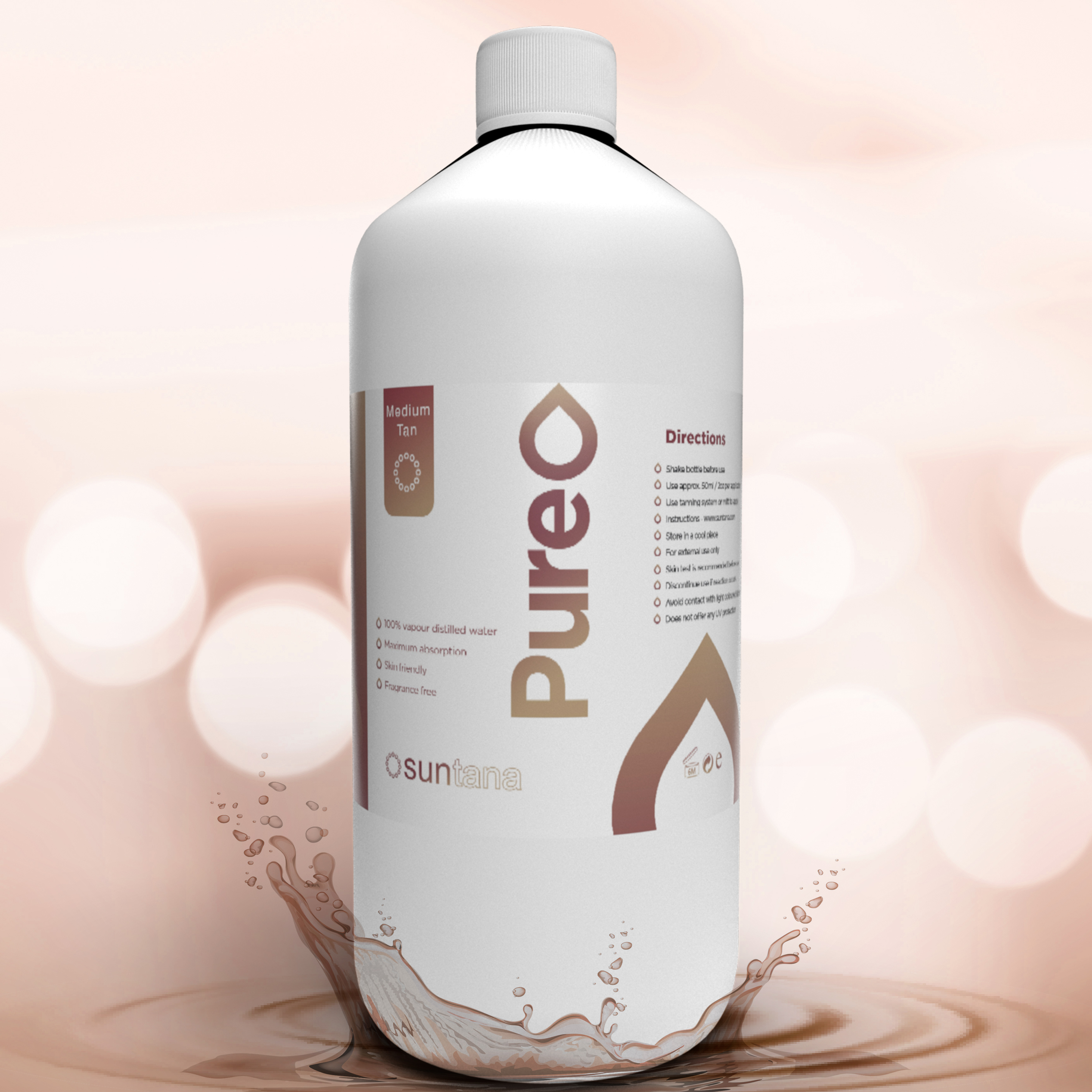 Pure Tan Medium 1000ml Suntana UK