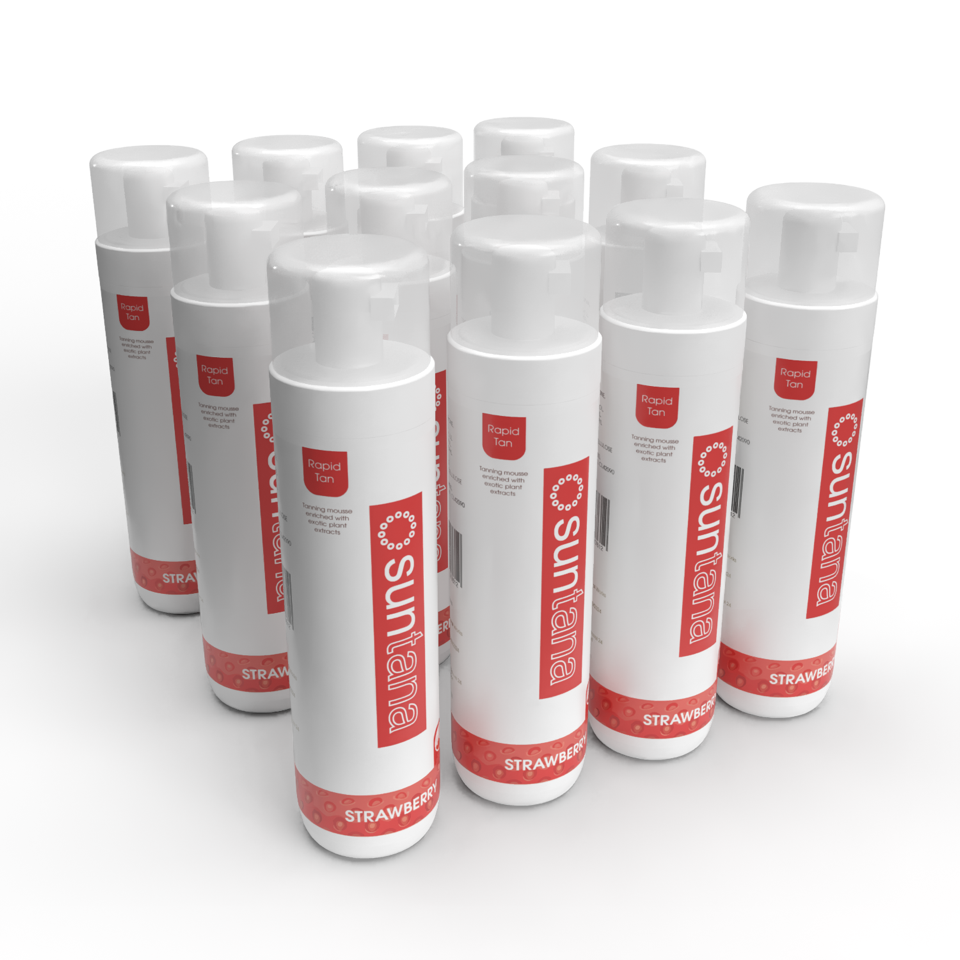 12 x ‘Rapid Tan’ Strawberry Mousse - Retail Multi Buy 12 x ‘Rapid Tan’ Strawberry Mousse - Retail Multi Buy
